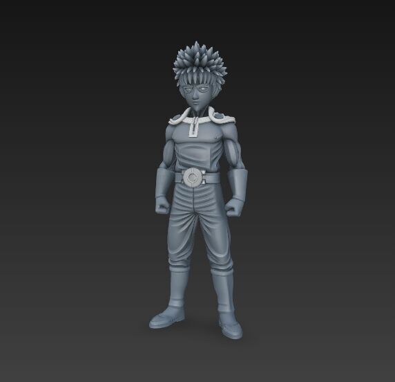 Cybernetic Warrior  Powerful Anime Character 3D Print Model 3D model_20