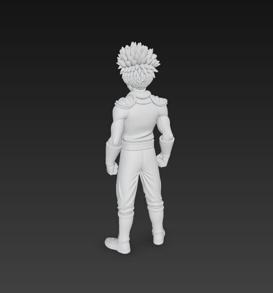 Cybernetic Warrior  Powerful Anime Character 3D Print Model 3D model_11