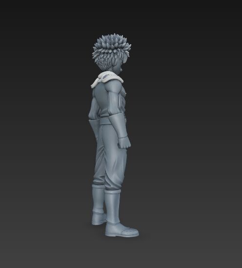 Cybernetic Warrior  Powerful Anime Character 3D Print Model 3D model_17