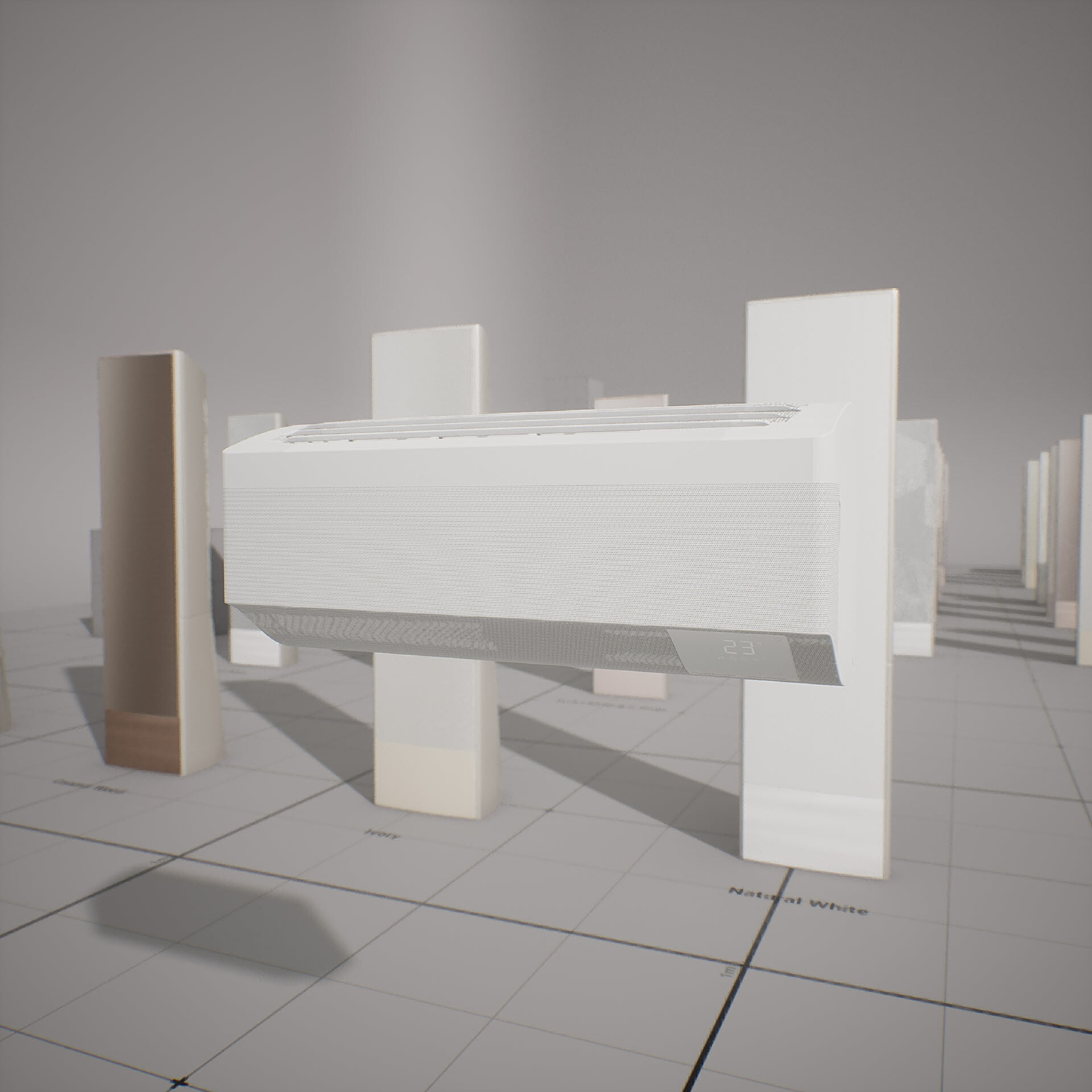 SAMSUNG - BESPOKE AirConditioner Low-poly 3D model_15