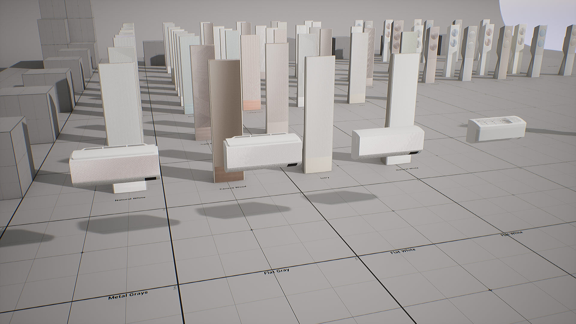 SAMSUNG - BESPOKE AirConditioner Low-poly 3D model_6