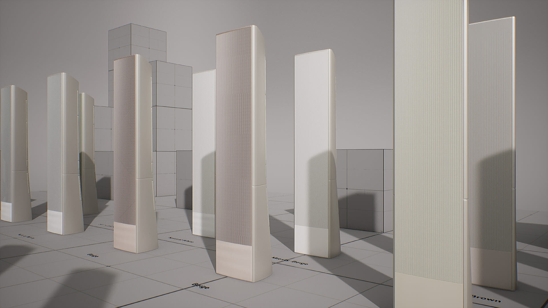 SAMSUNG - BESPOKE AirConditioner Low-poly 3D model_12