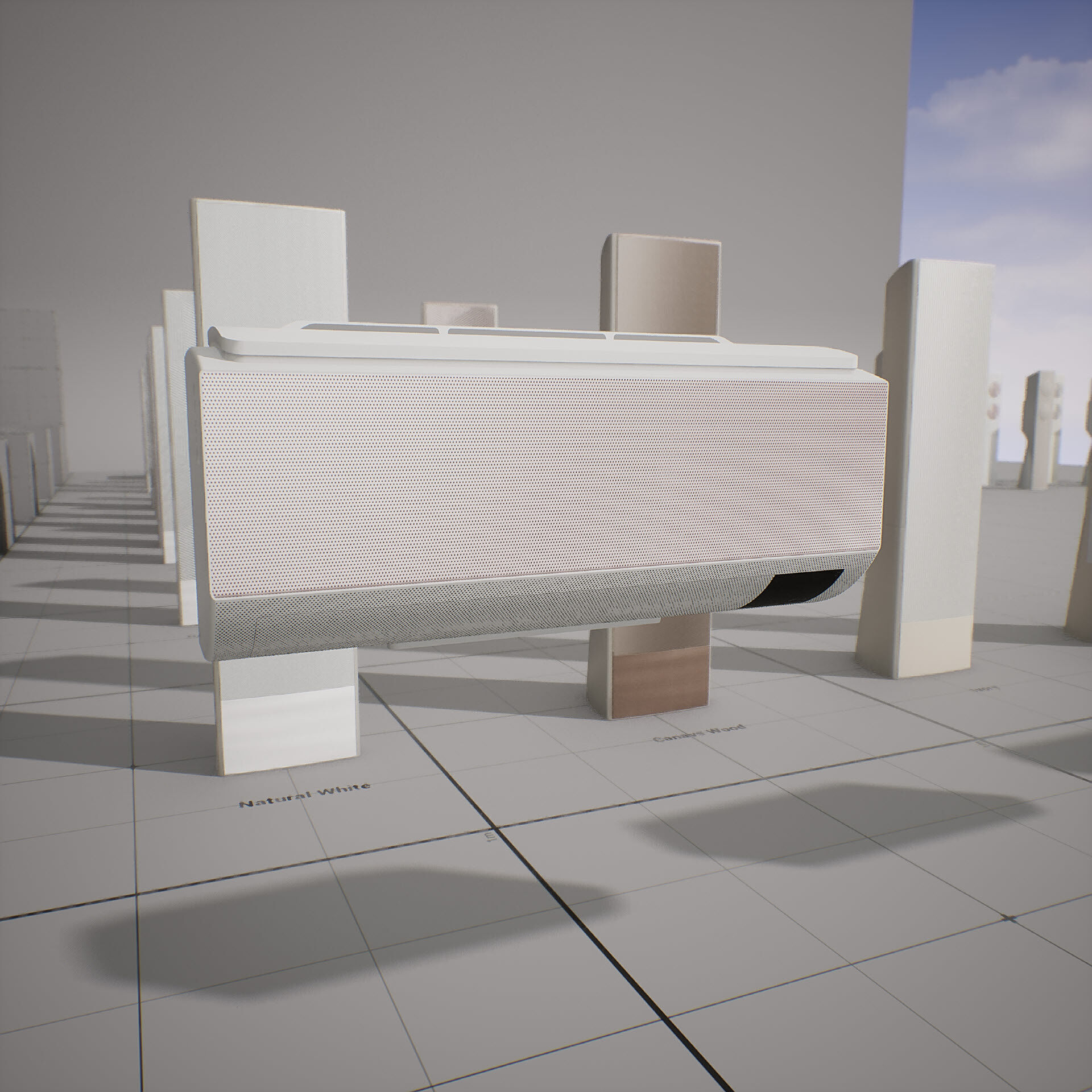 SAMSUNG - BESPOKE AirConditioner Low-poly 3D model_14