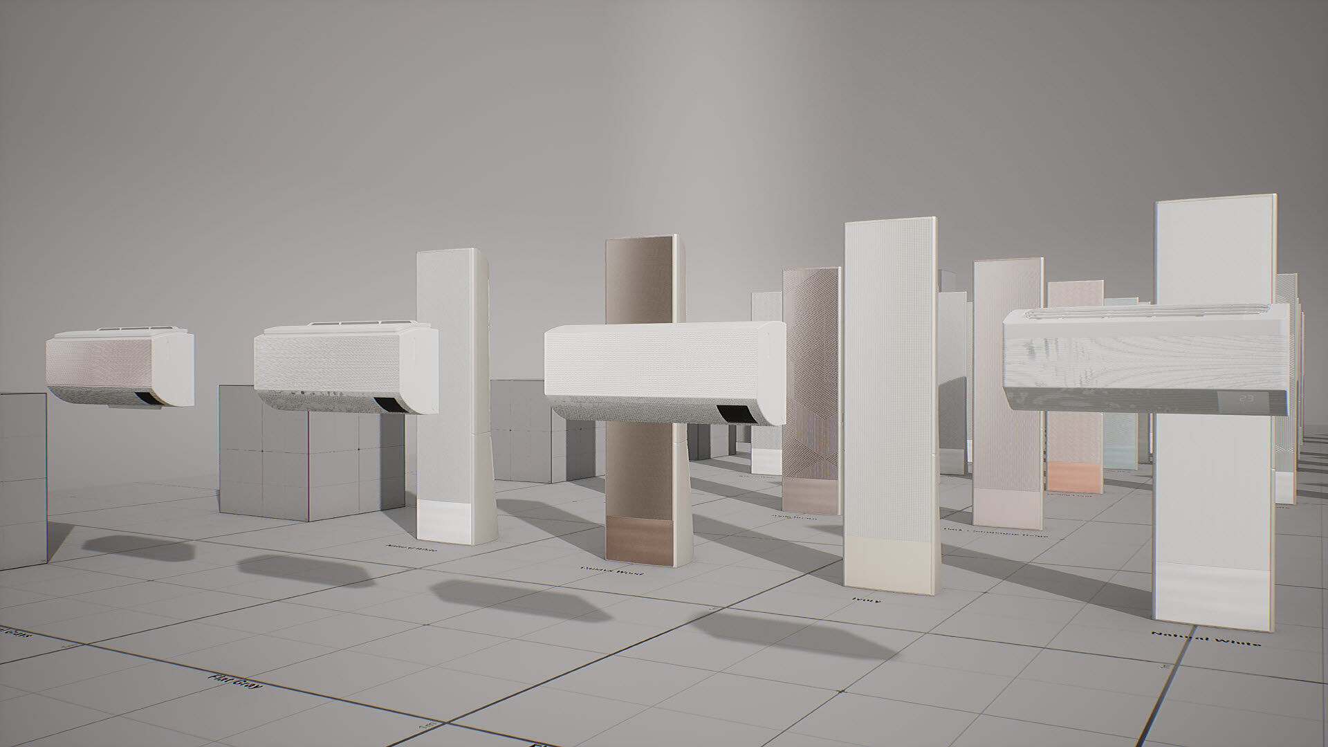 SAMSUNG - BESPOKE AirConditioner Low-poly 3D model_11