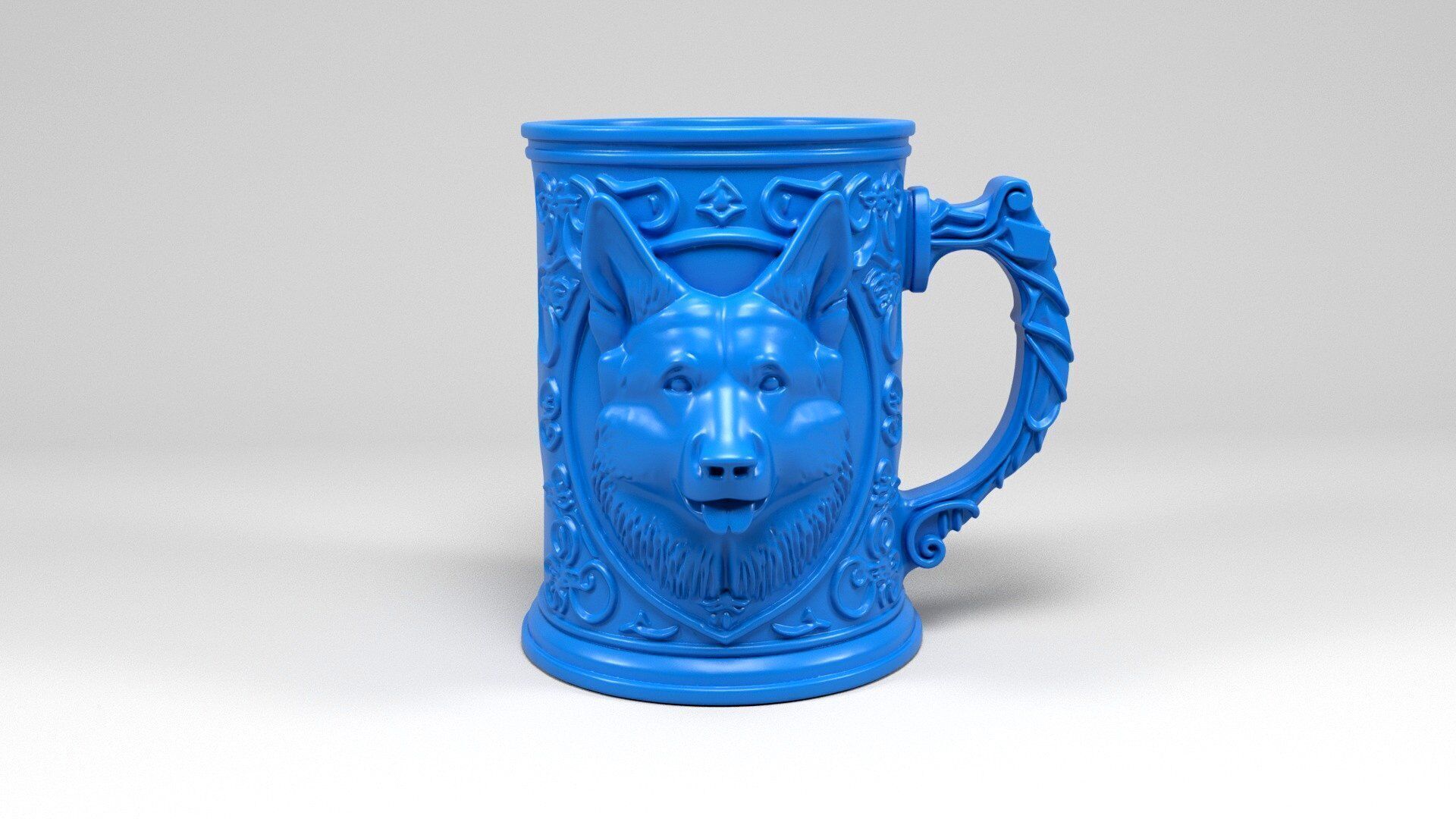 Dog Mug 3D print model_3