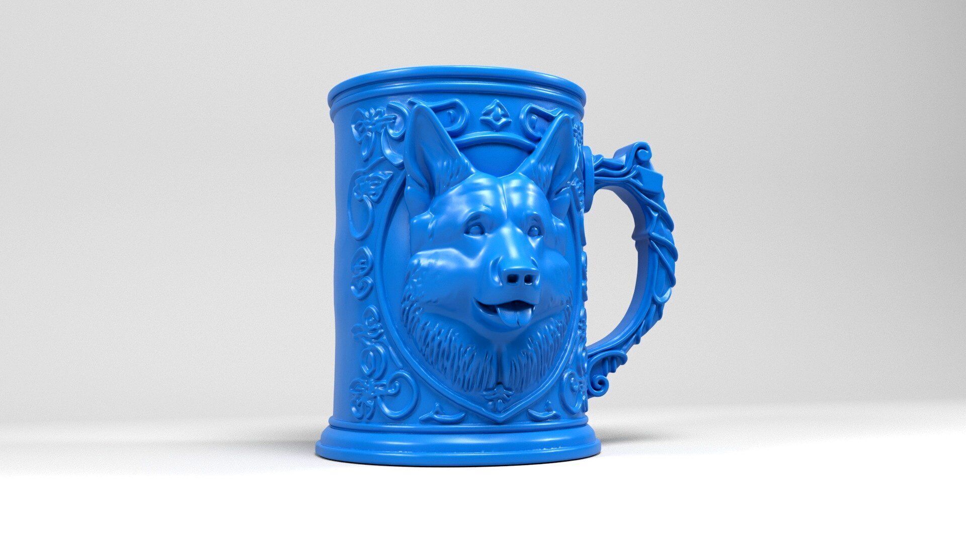 Dog Mug 3D print model_4