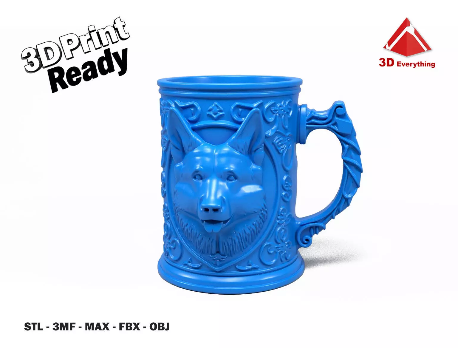 Dog Mug 3D print model_0