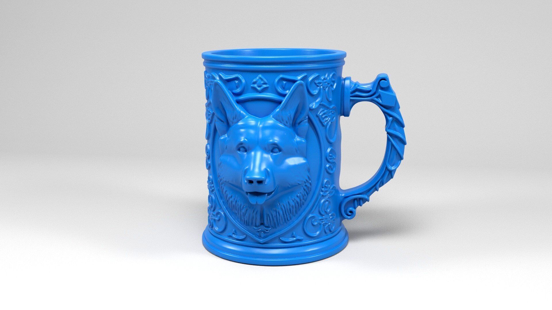 Dog Mug 3D print model_1