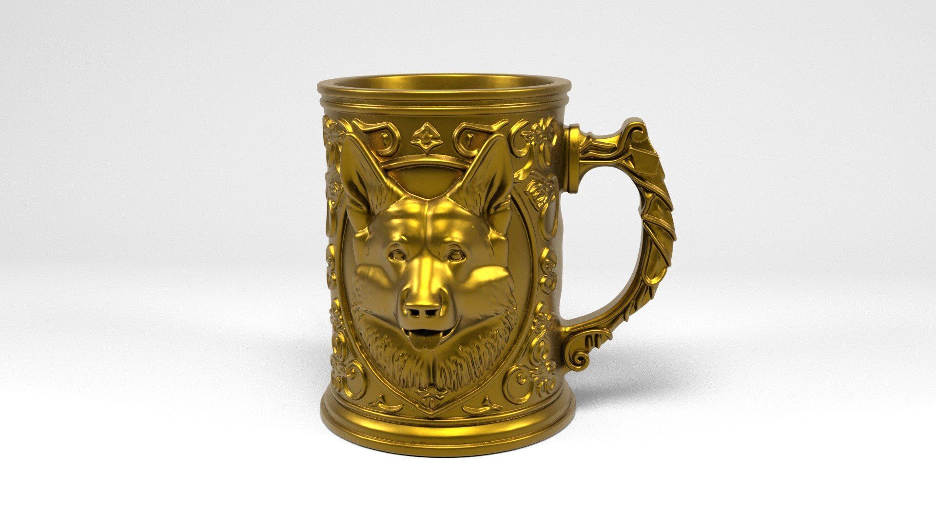 Dog Mug 3D print model_7