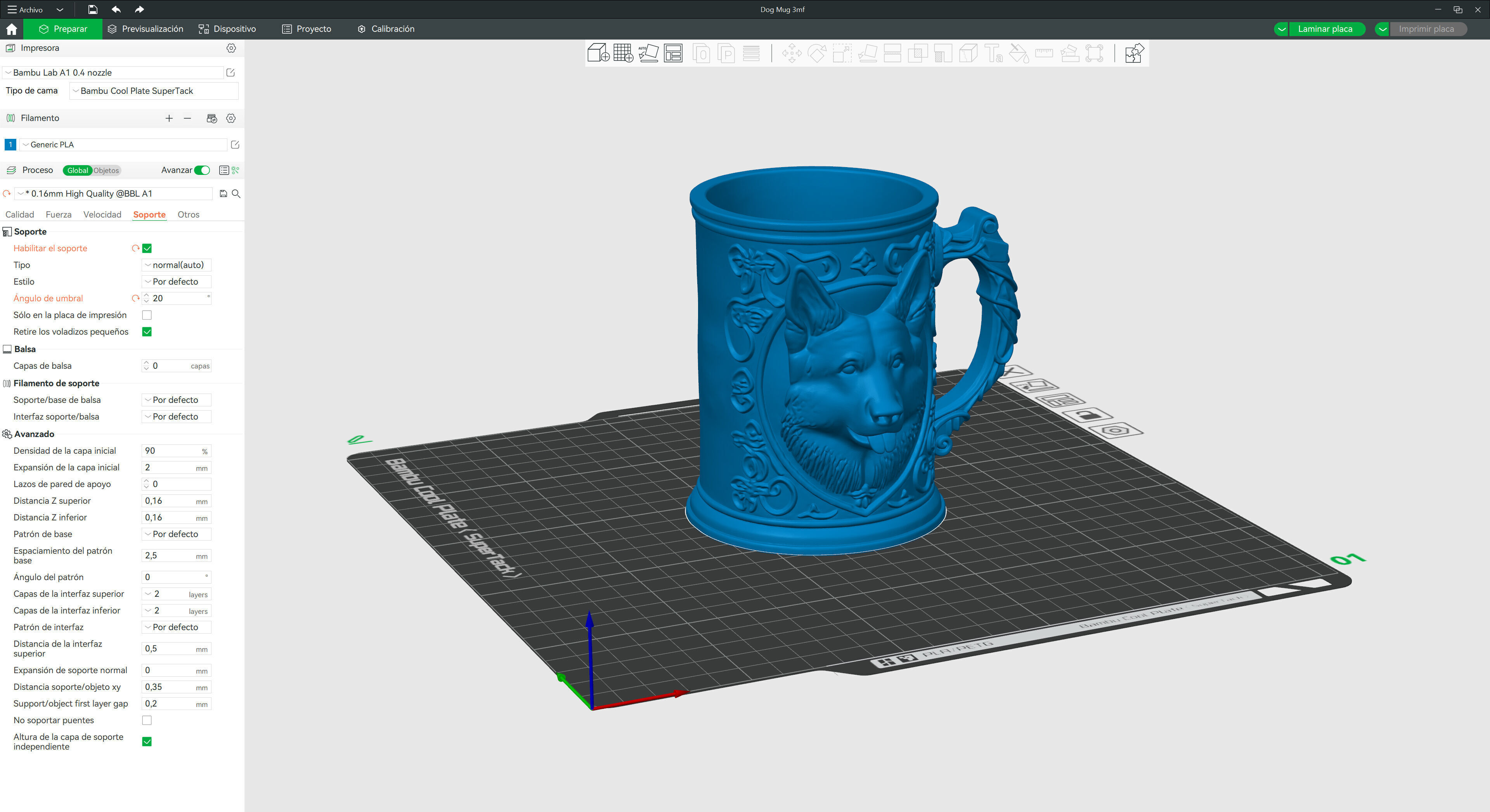 Dog Mug 3D print model_8