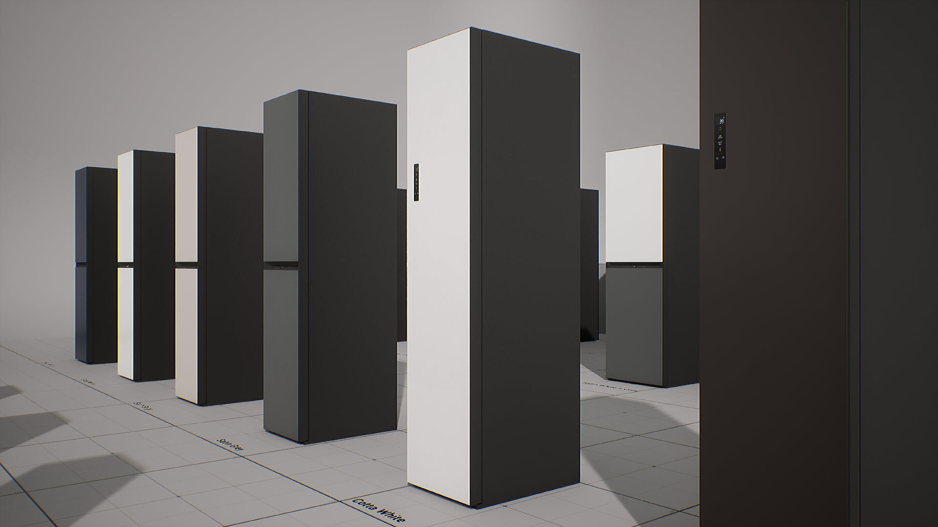 SAMSUNG - BESPOKE AirDresser Low-poly 3D model_12