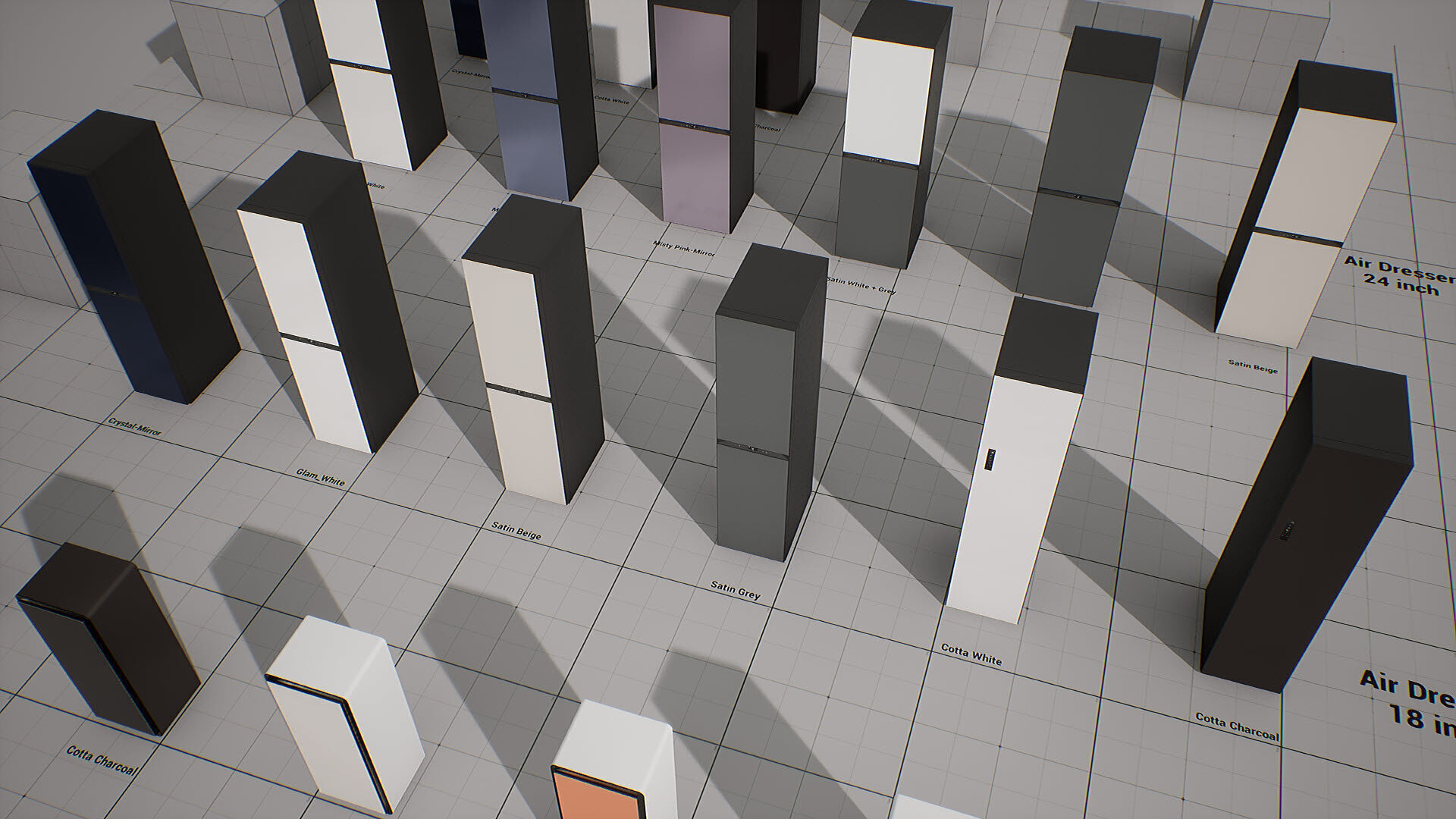 SAMSUNG - BESPOKE AirDresser Low-poly 3D model_7