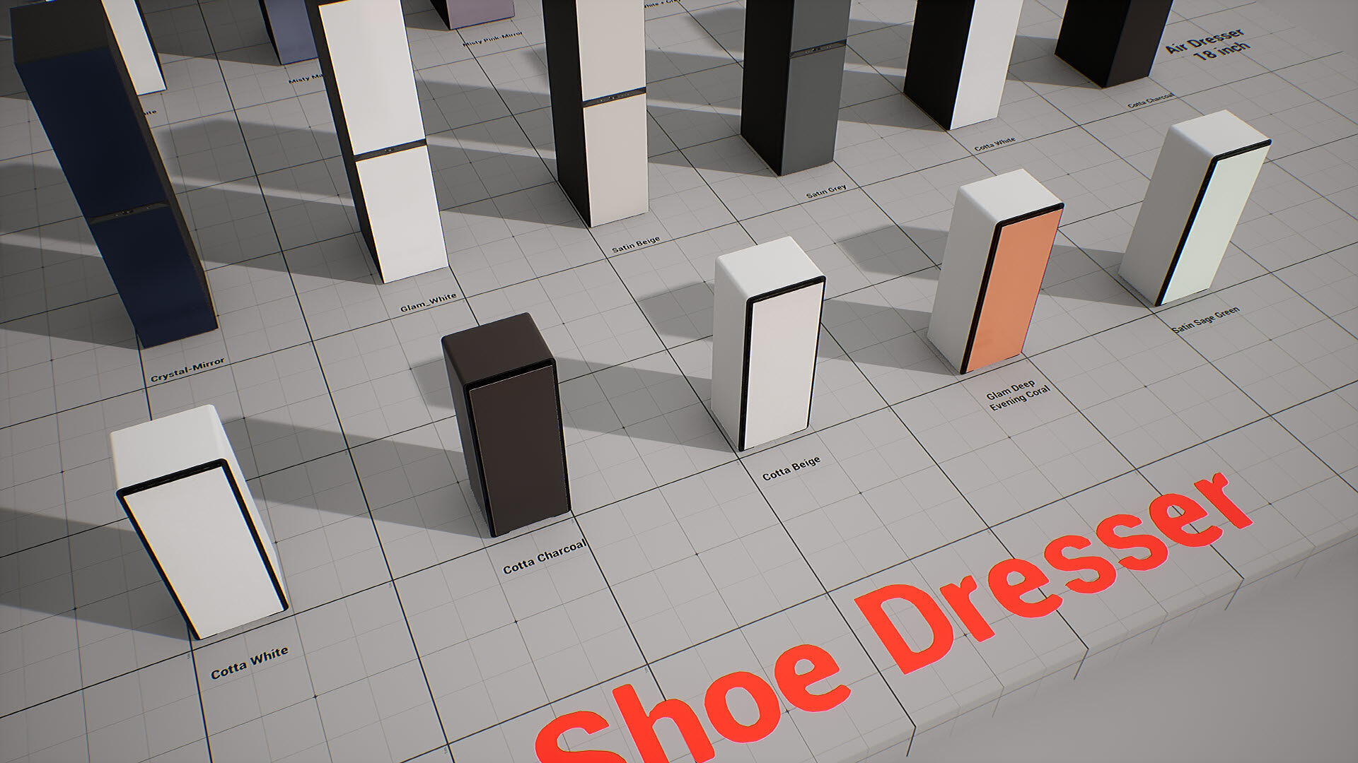 SAMSUNG - BESPOKE AirDresser Low-poly 3D model_6