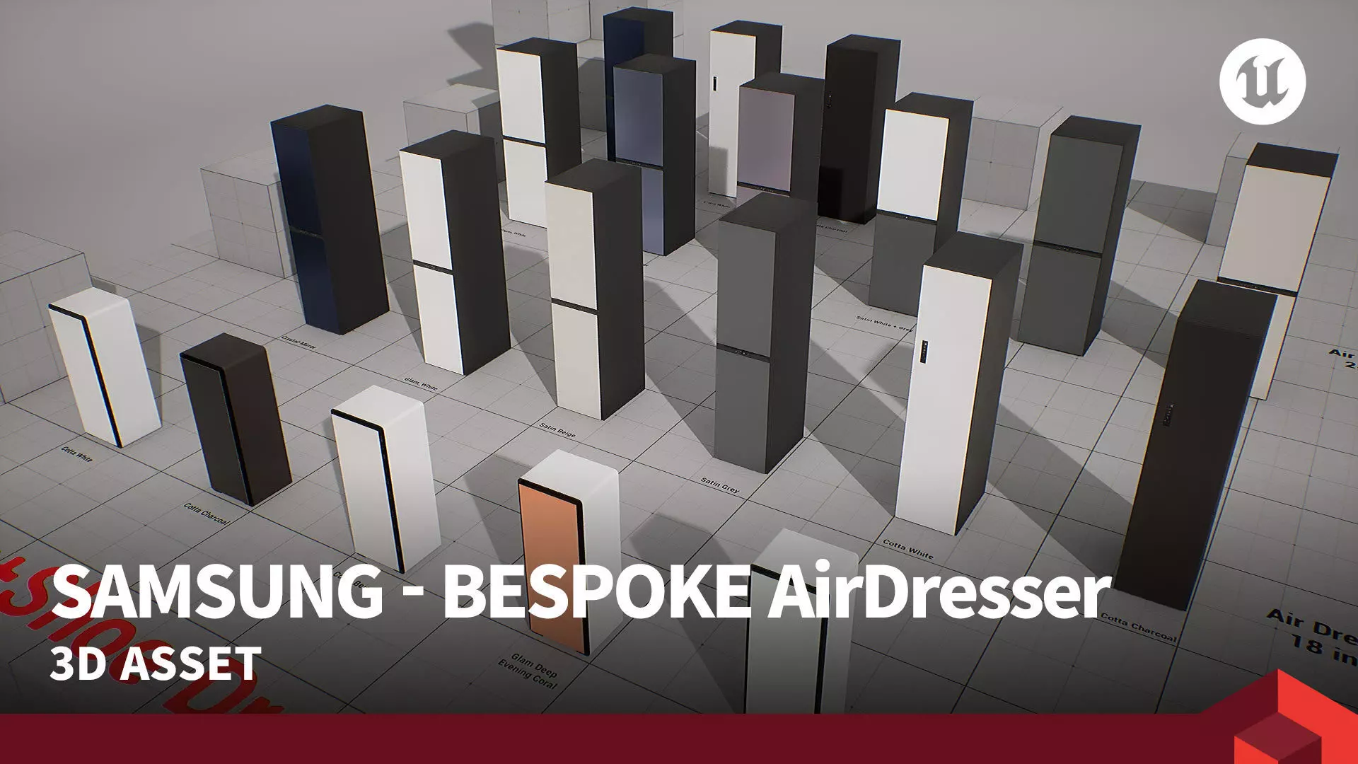 SAMSUNG - BESPOKE AirDresser Low-poly 3D model_0