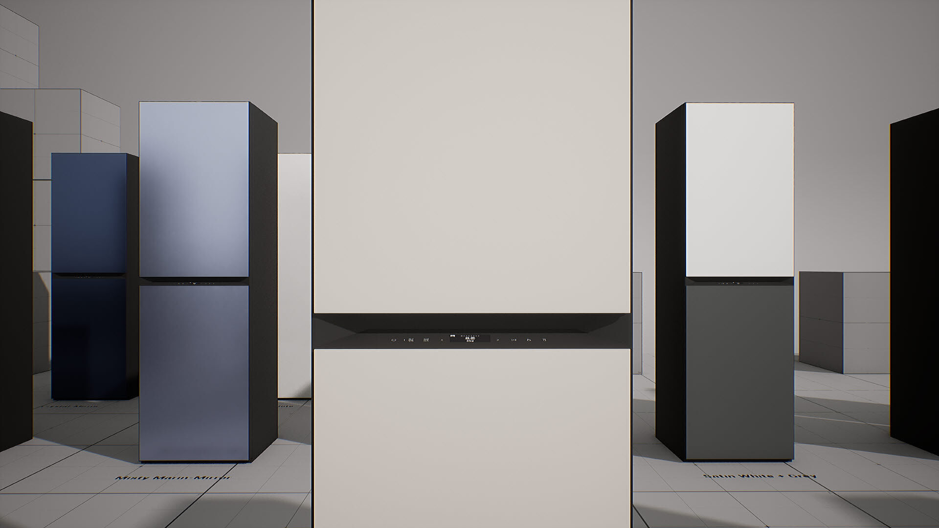 SAMSUNG - BESPOKE AirDresser Low-poly 3D model_14