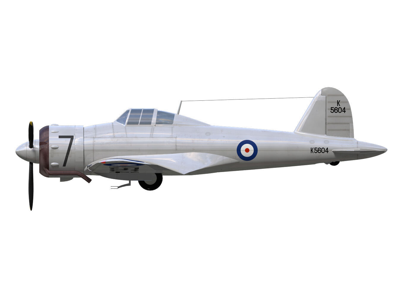 GlosterF5 3D model_8