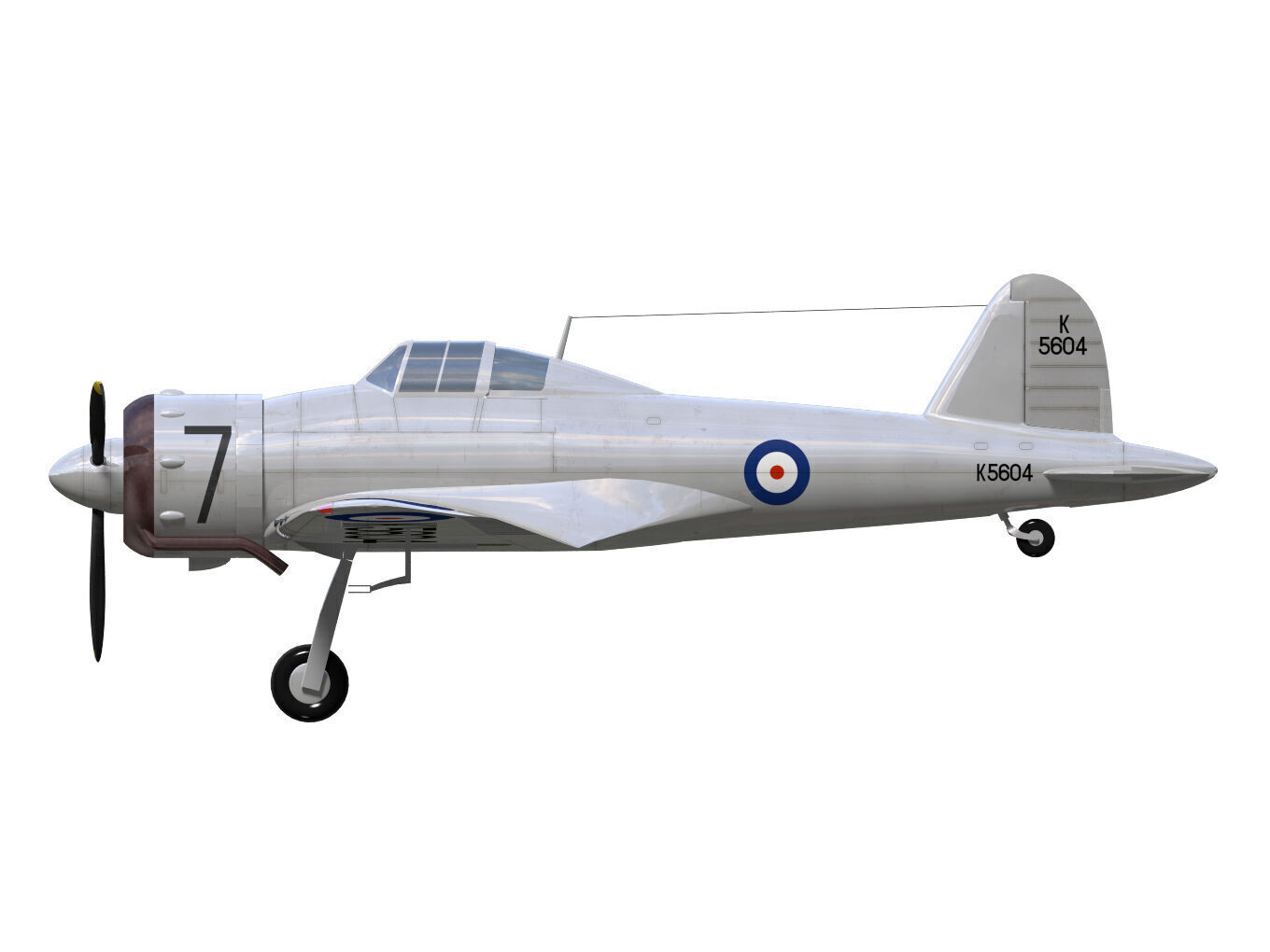 GlosterF5 3D model_9