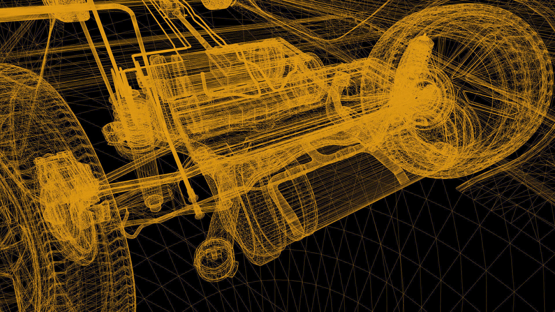 Machine Parts - CAR Low-poly 3D model_34