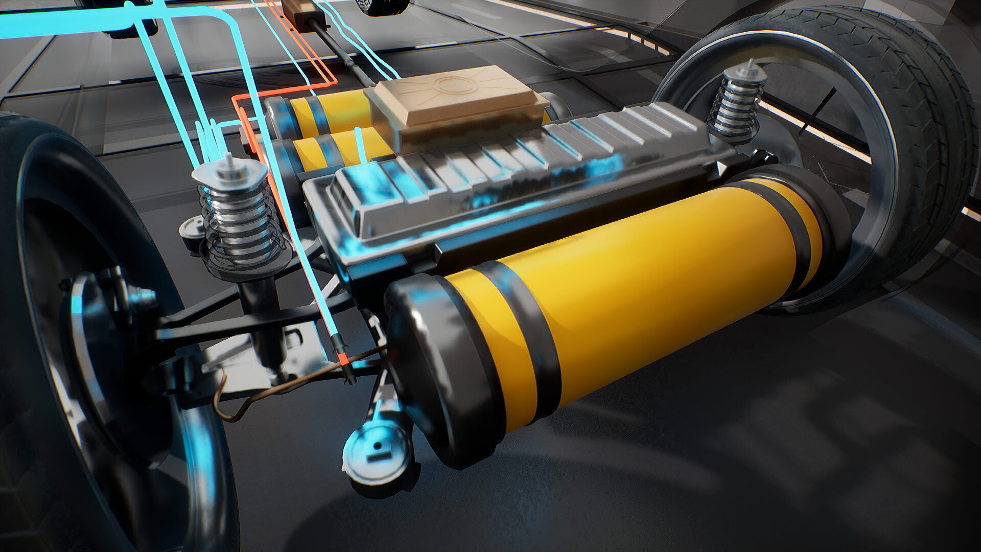 Machine Parts - CAR Low-poly 3D model_12