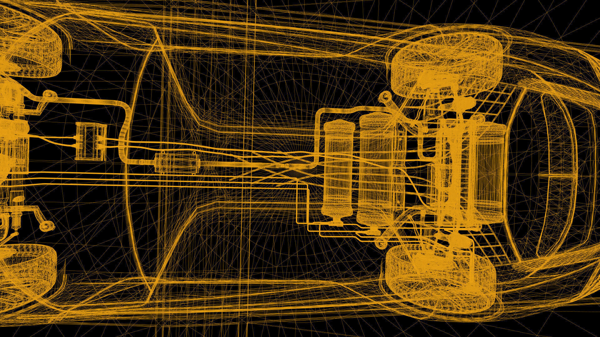 Machine Parts - CAR Low-poly 3D model_36