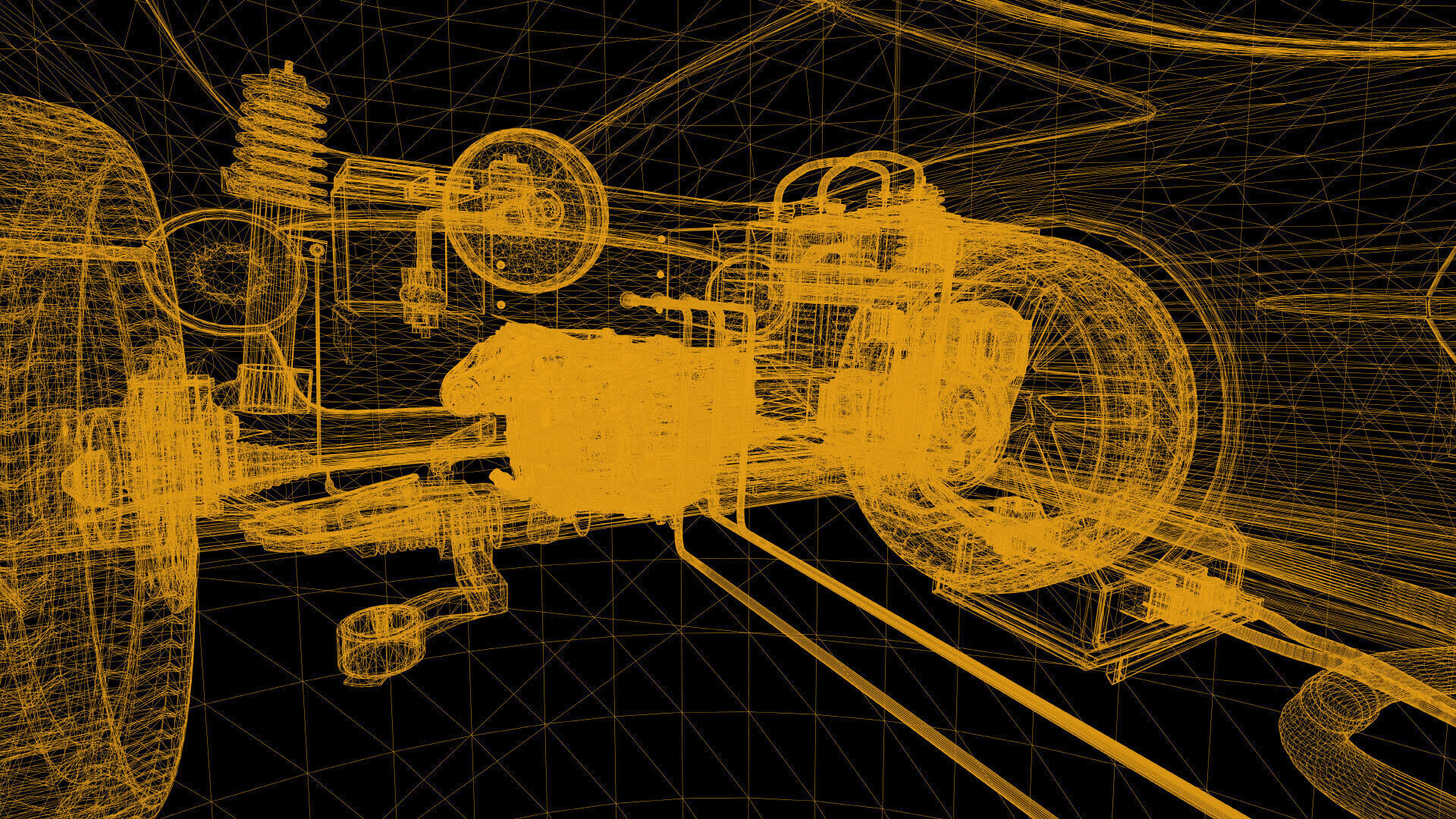 Machine Parts - CAR Low-poly 3D model_32