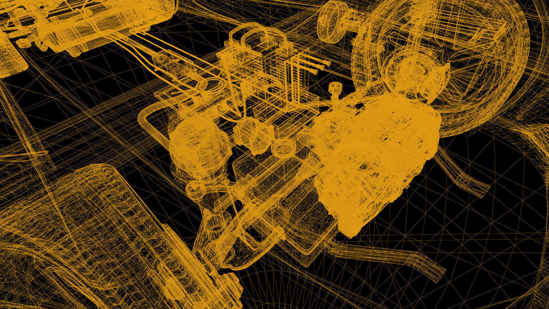 Machine Parts - CAR Low-poly 3D model_30