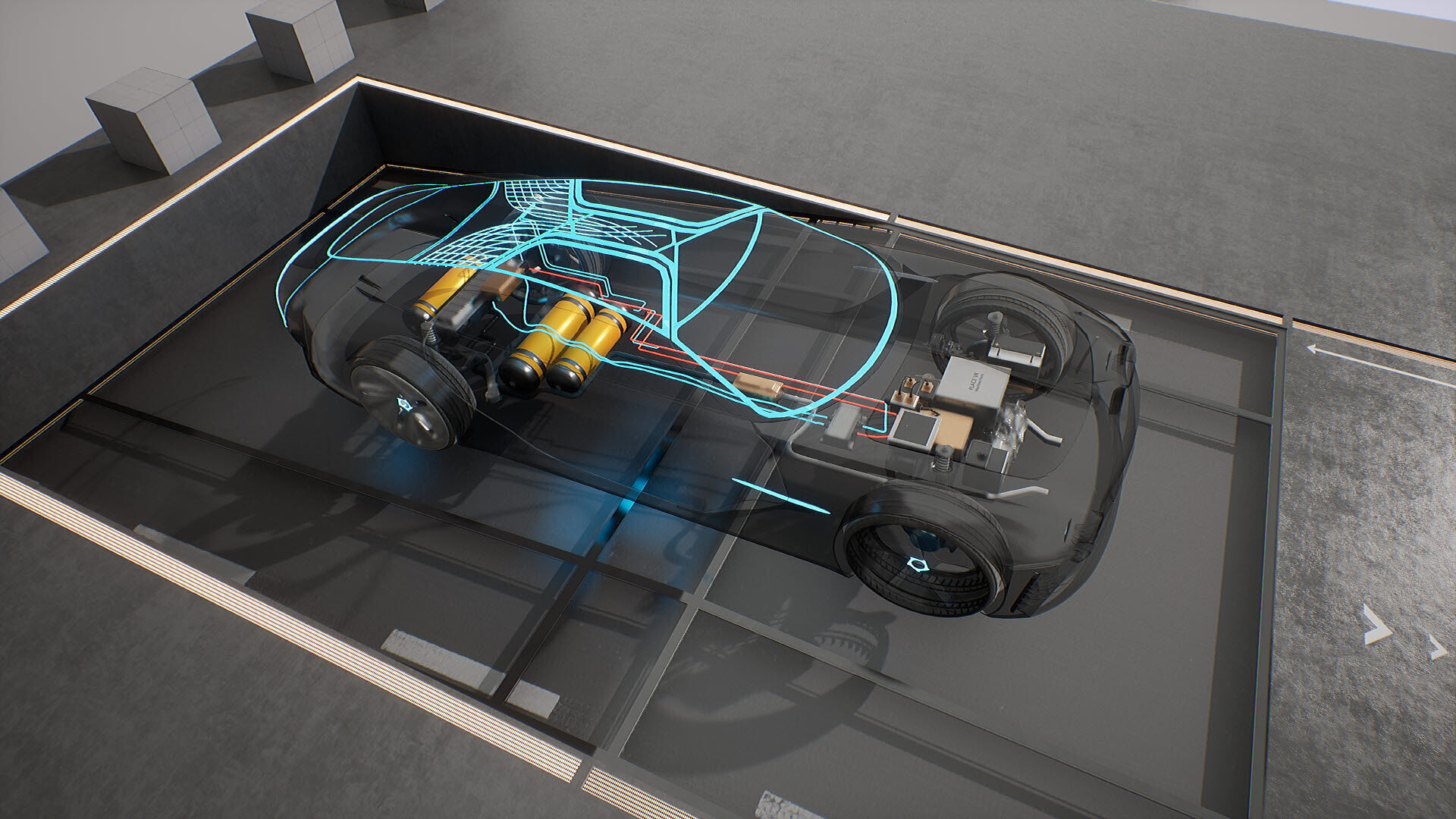 Machine Parts - CAR Low-poly 3D model_4