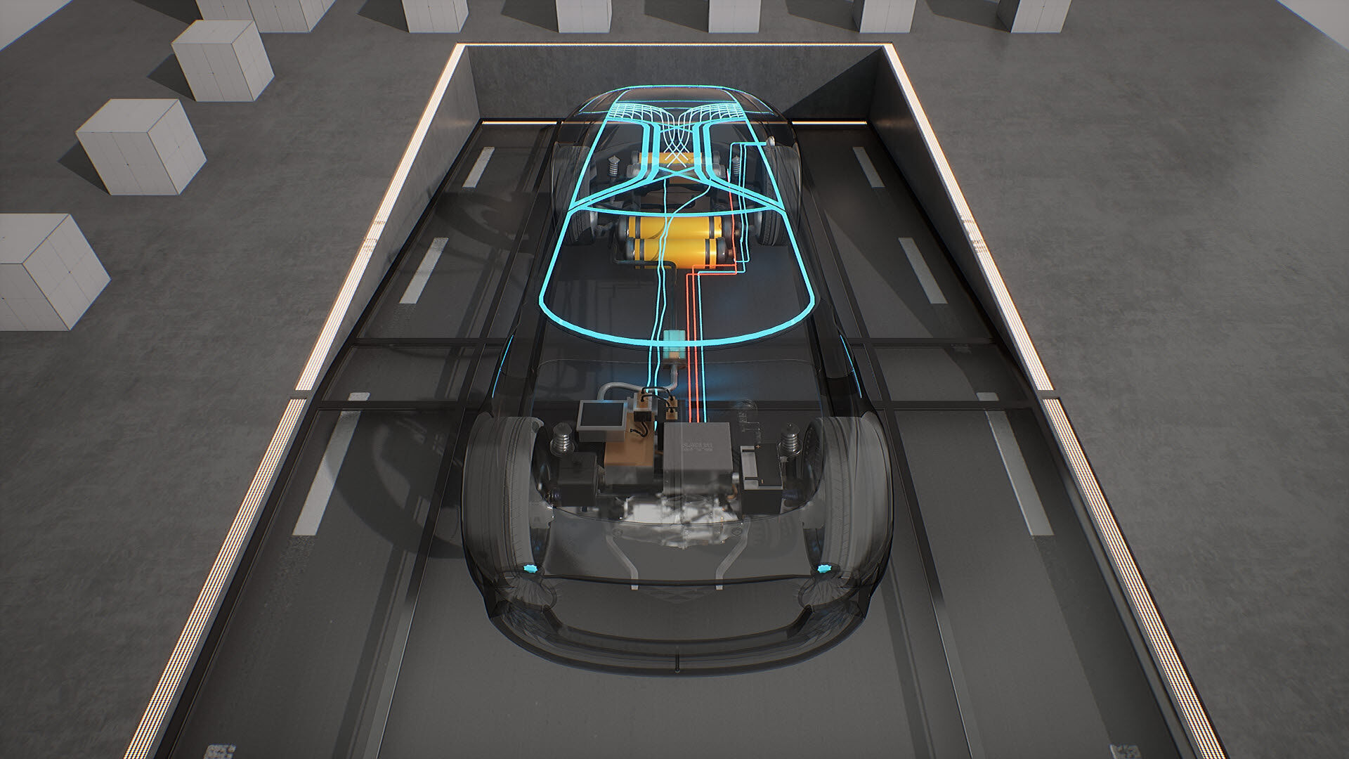 Machine Parts - CAR Low-poly 3D model_3