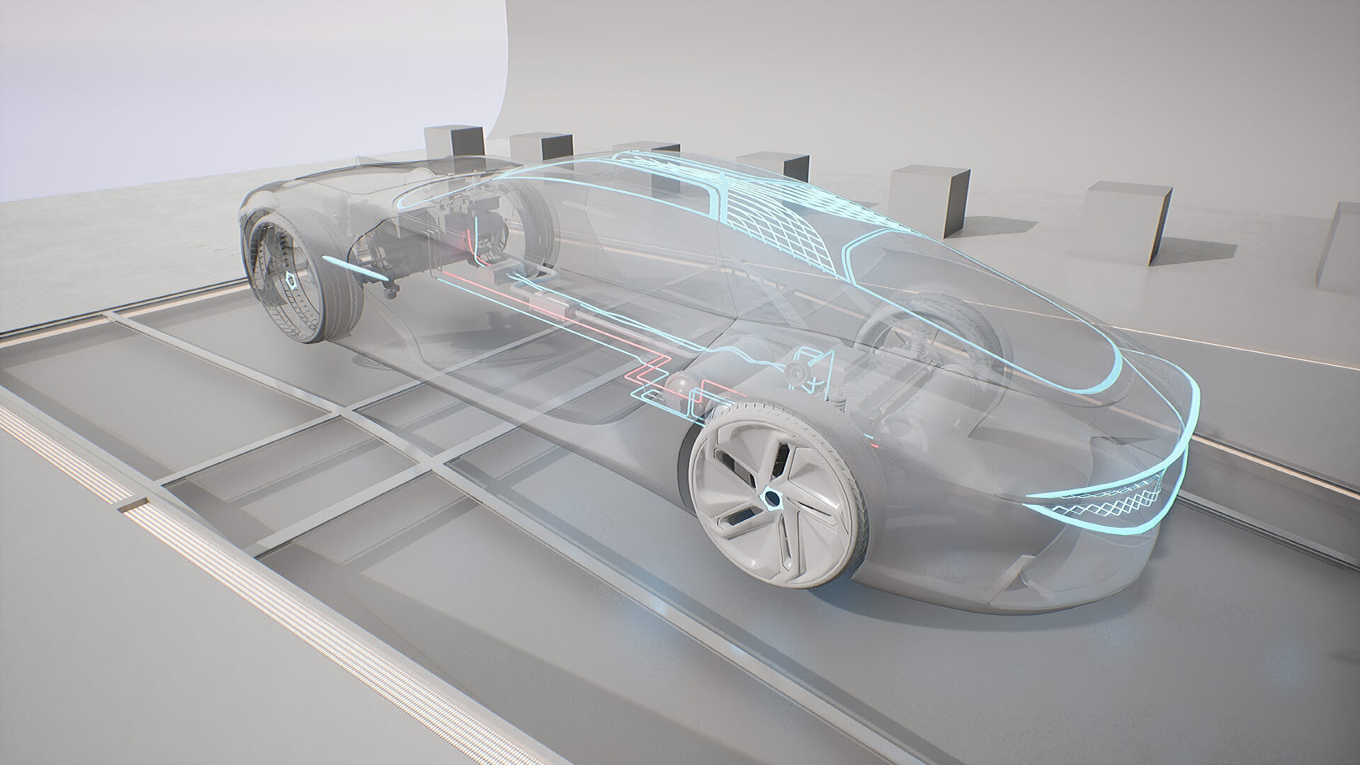 Machine Parts - CAR Low-poly 3D model_20