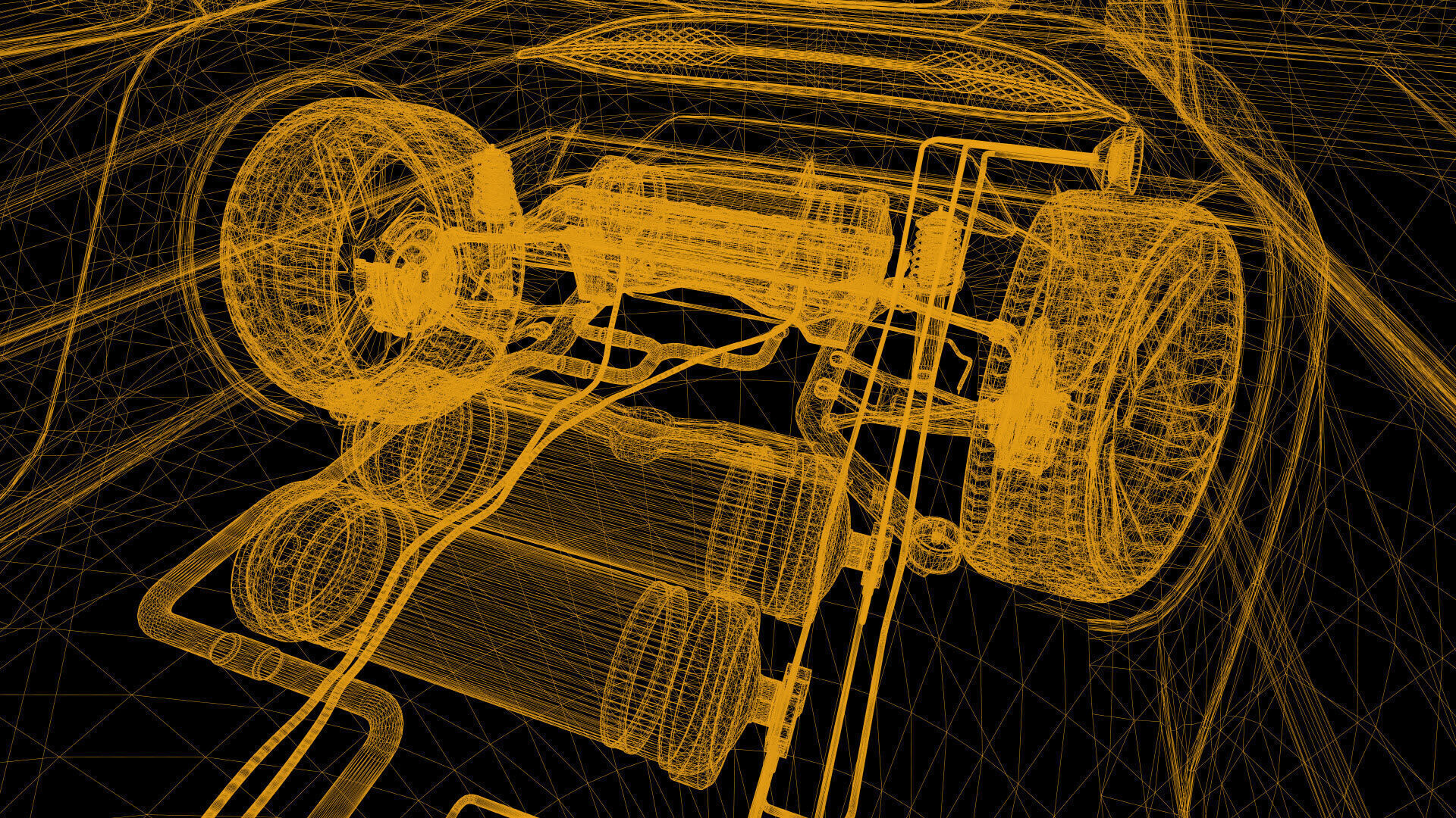 Machine Parts - CAR Low-poly 3D model_33