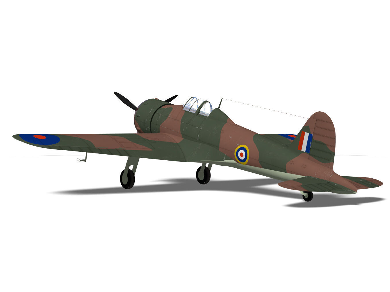 GlosterF5 3D model_13