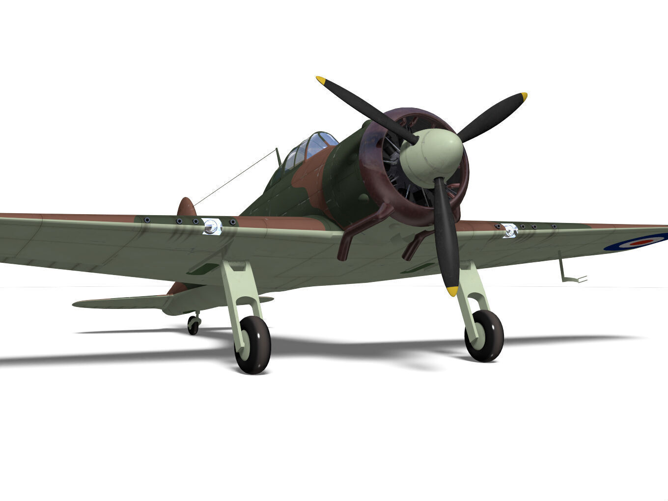 GlosterF5 3D model_14