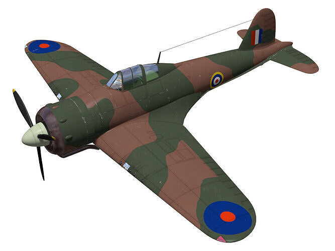GlosterF5 3D model