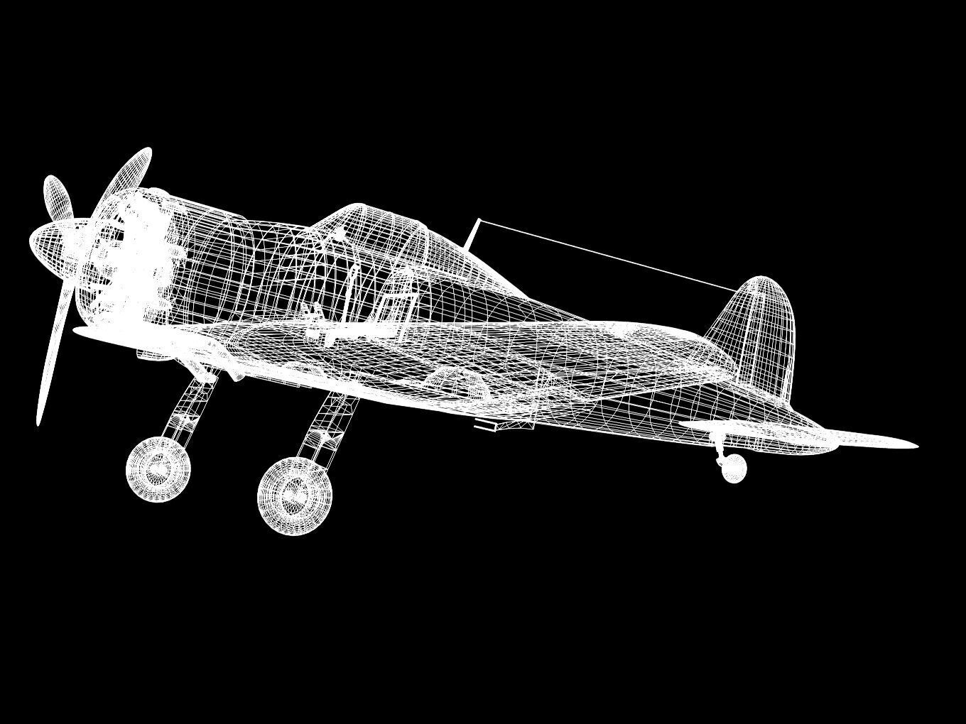 GlosterF5 3D model_7