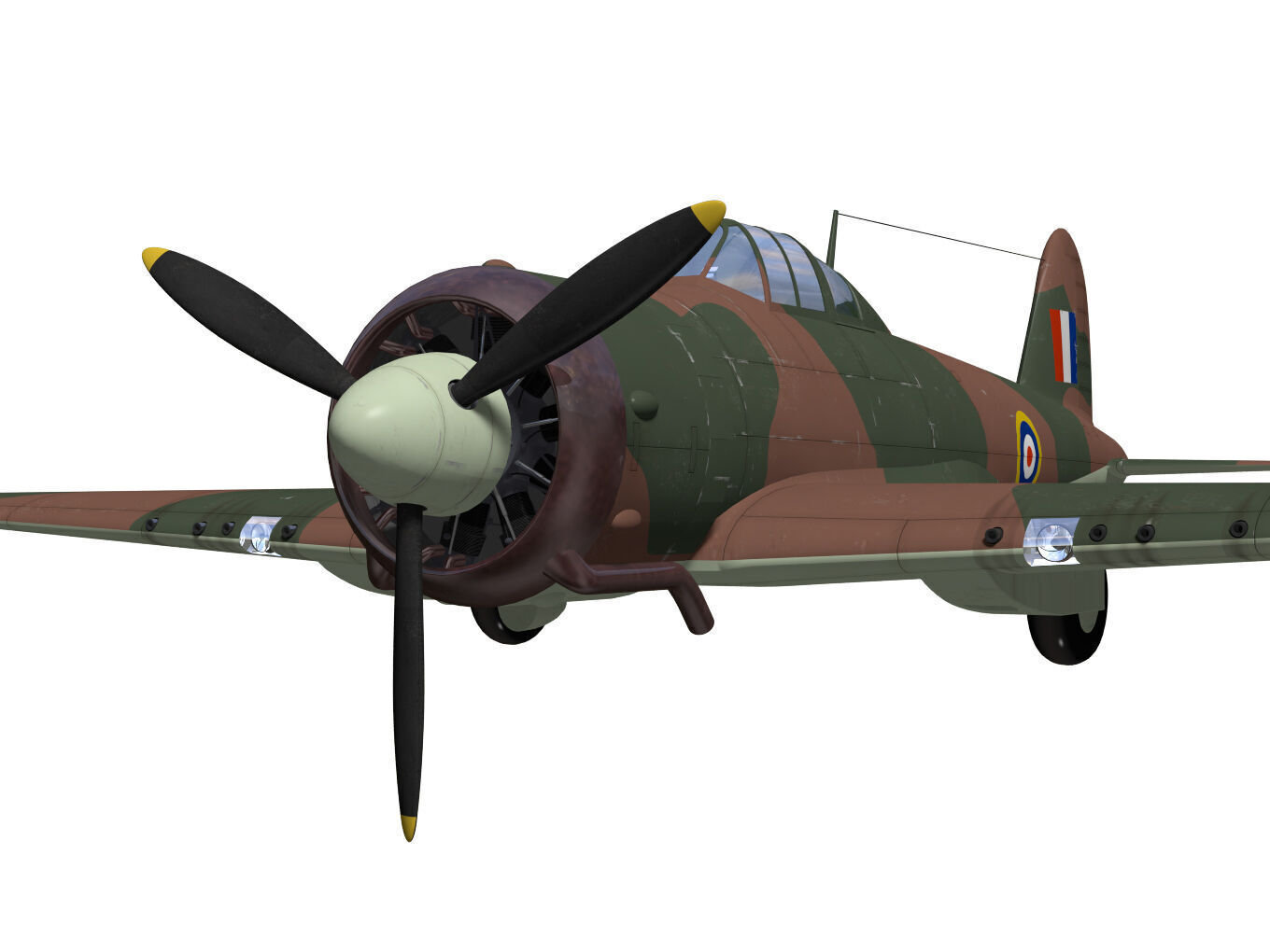 GlosterF5 3D model_11