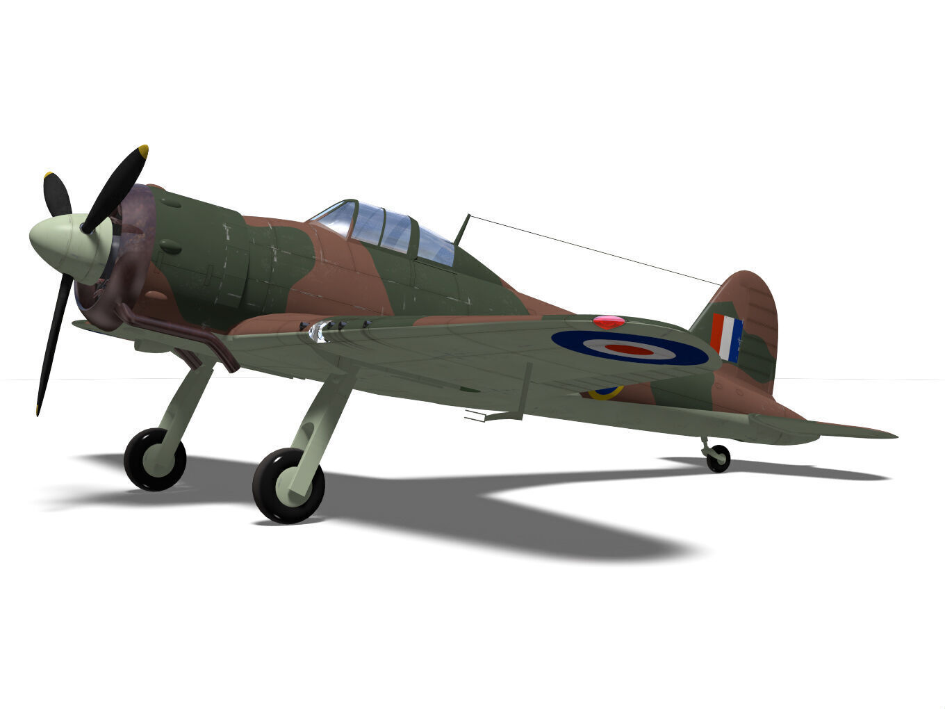 GlosterF5 3D model_12