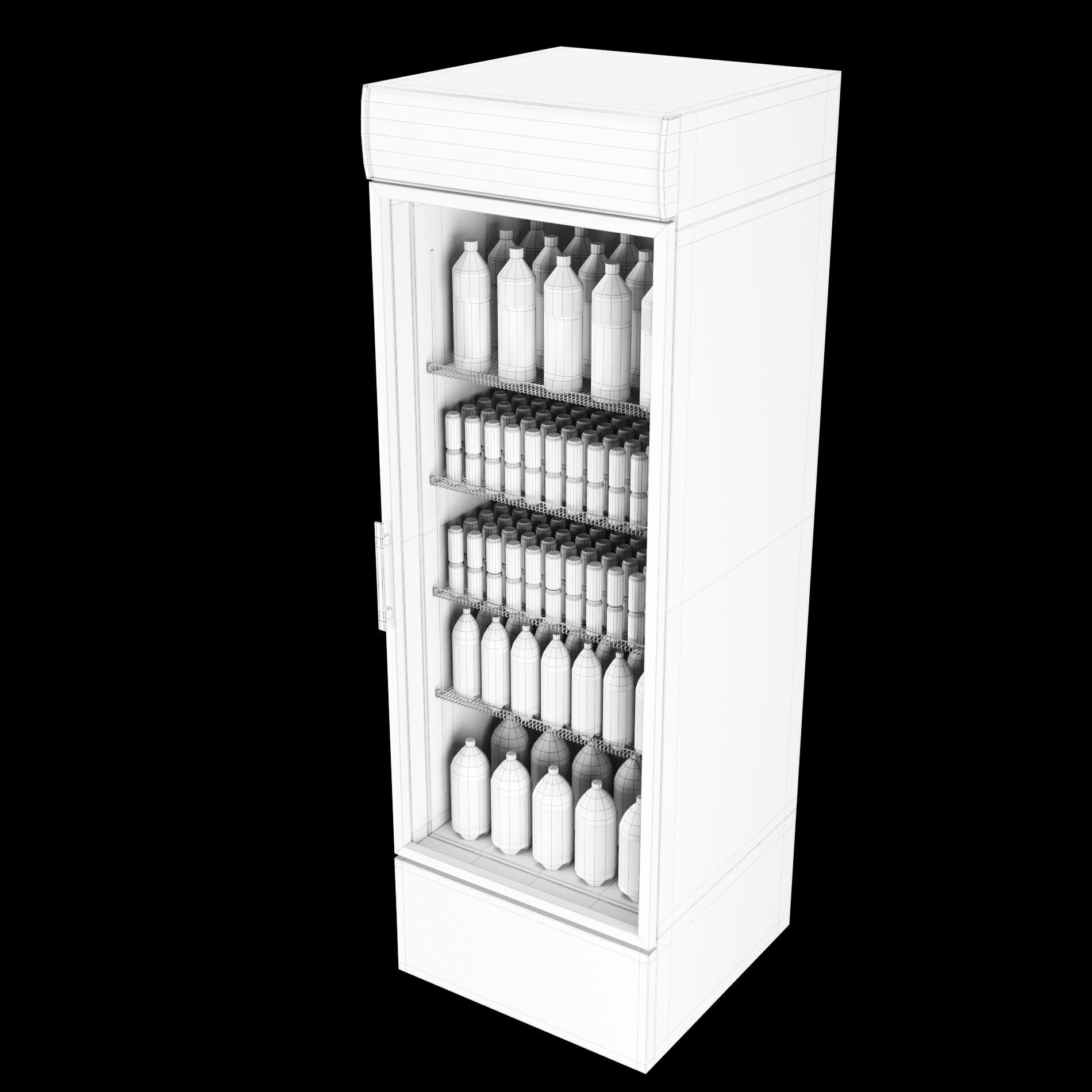 Fridge with drinks 1 3D model_7