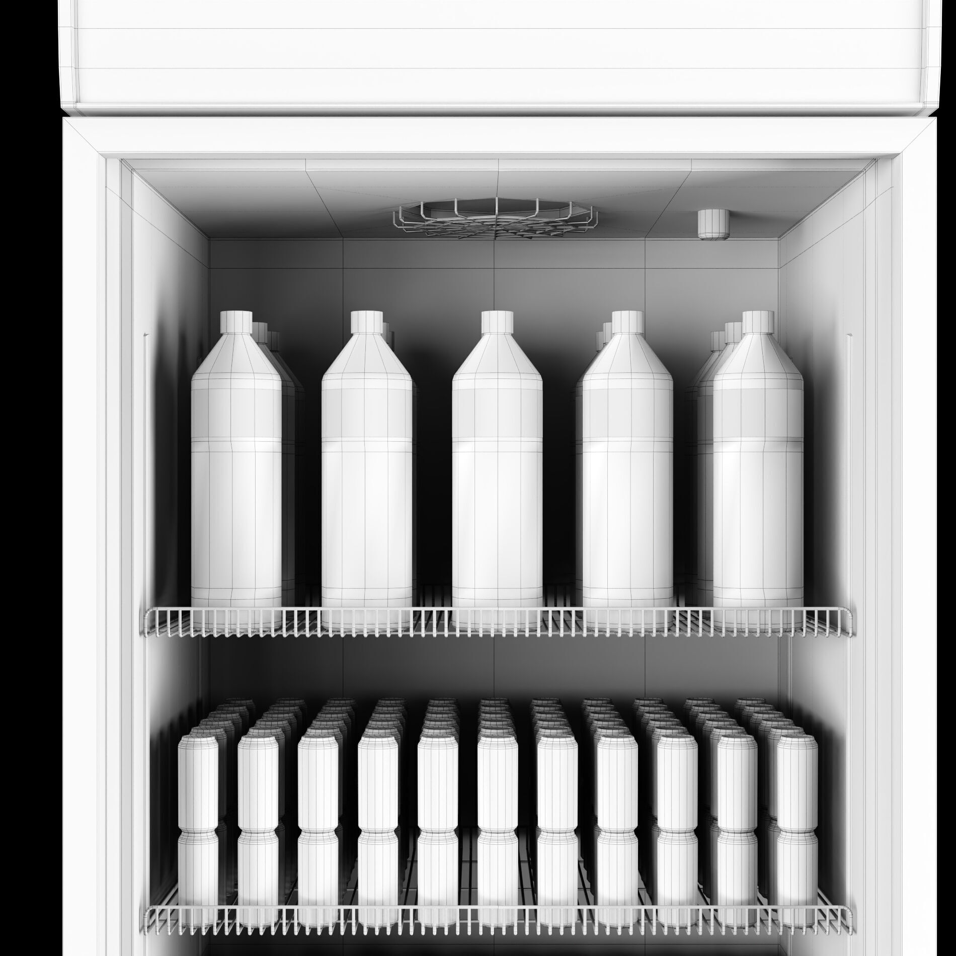 Fridge with drinks 1 3D model_9