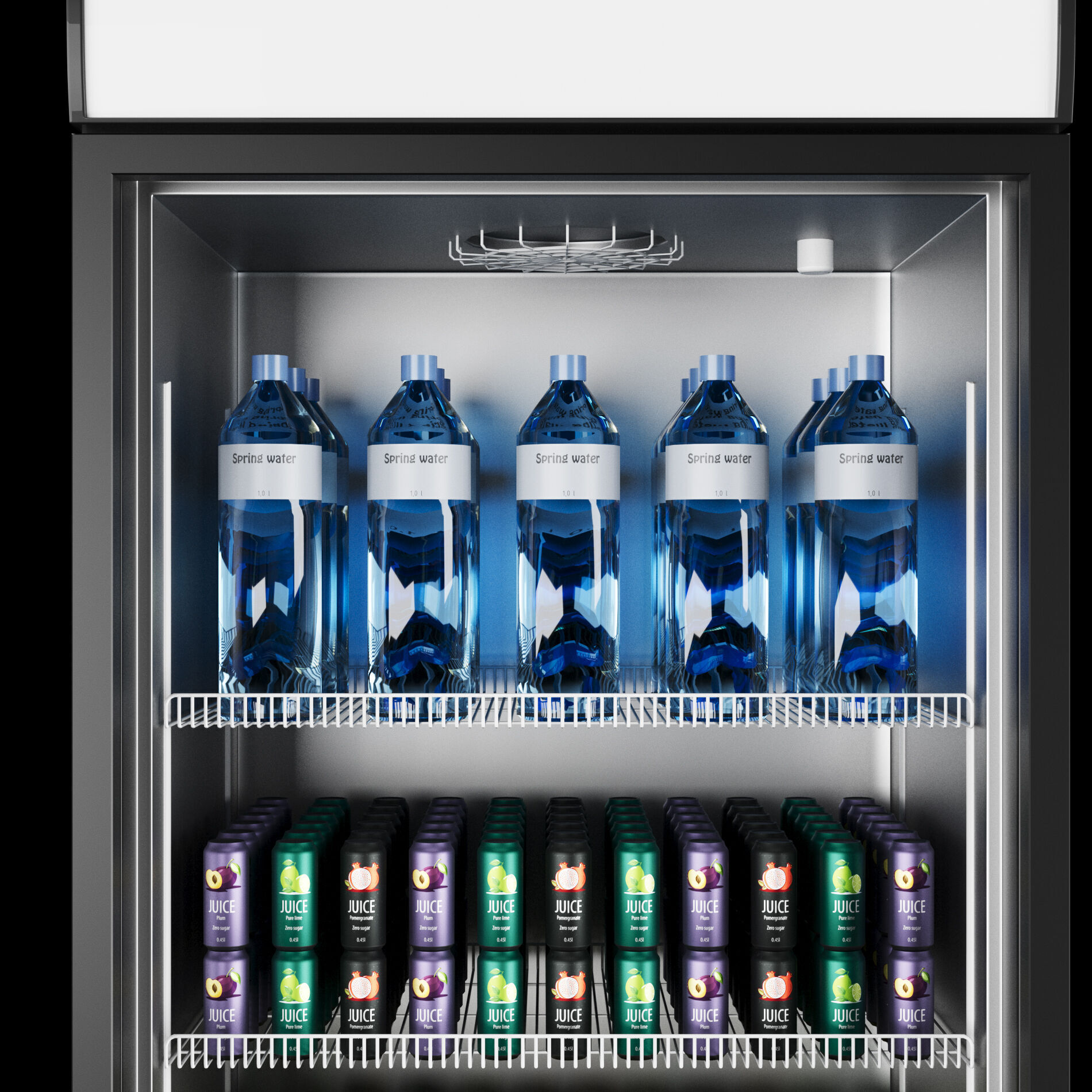 Fridge with drinks 1 3D model_8