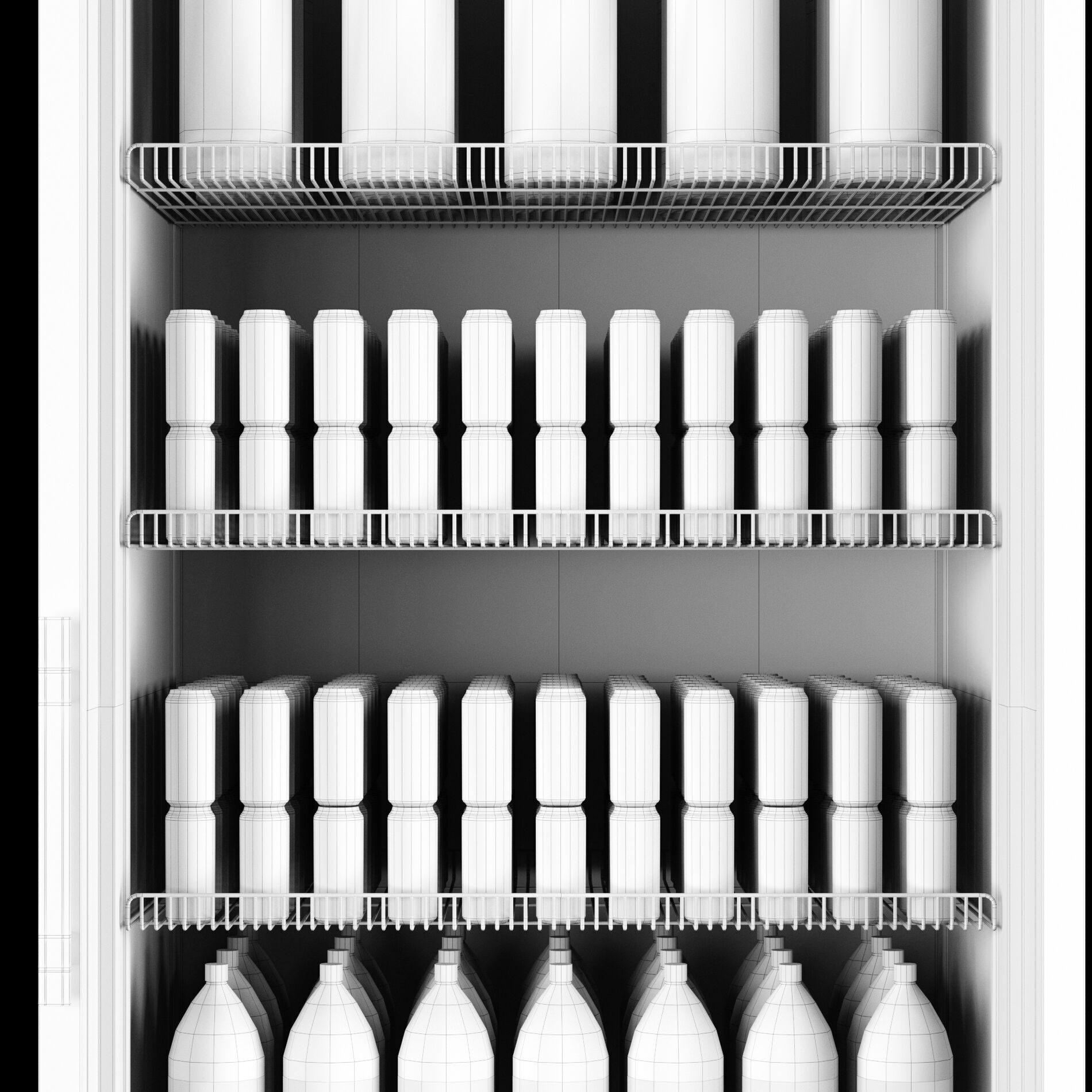 Fridge with drinks 1 3D model_11