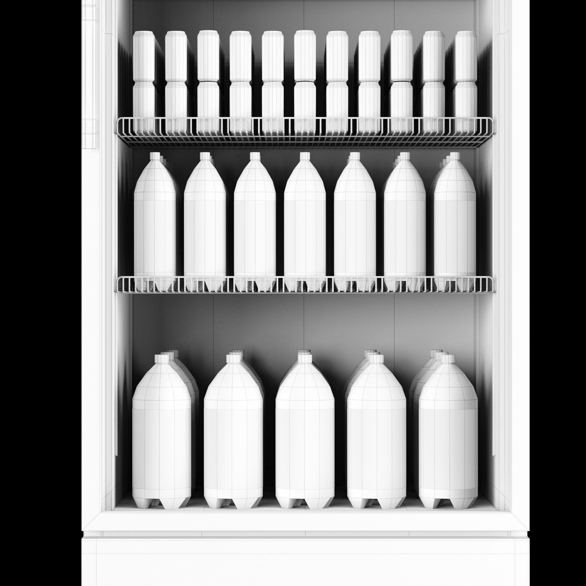 Fridge with drinks 1 3D model_13