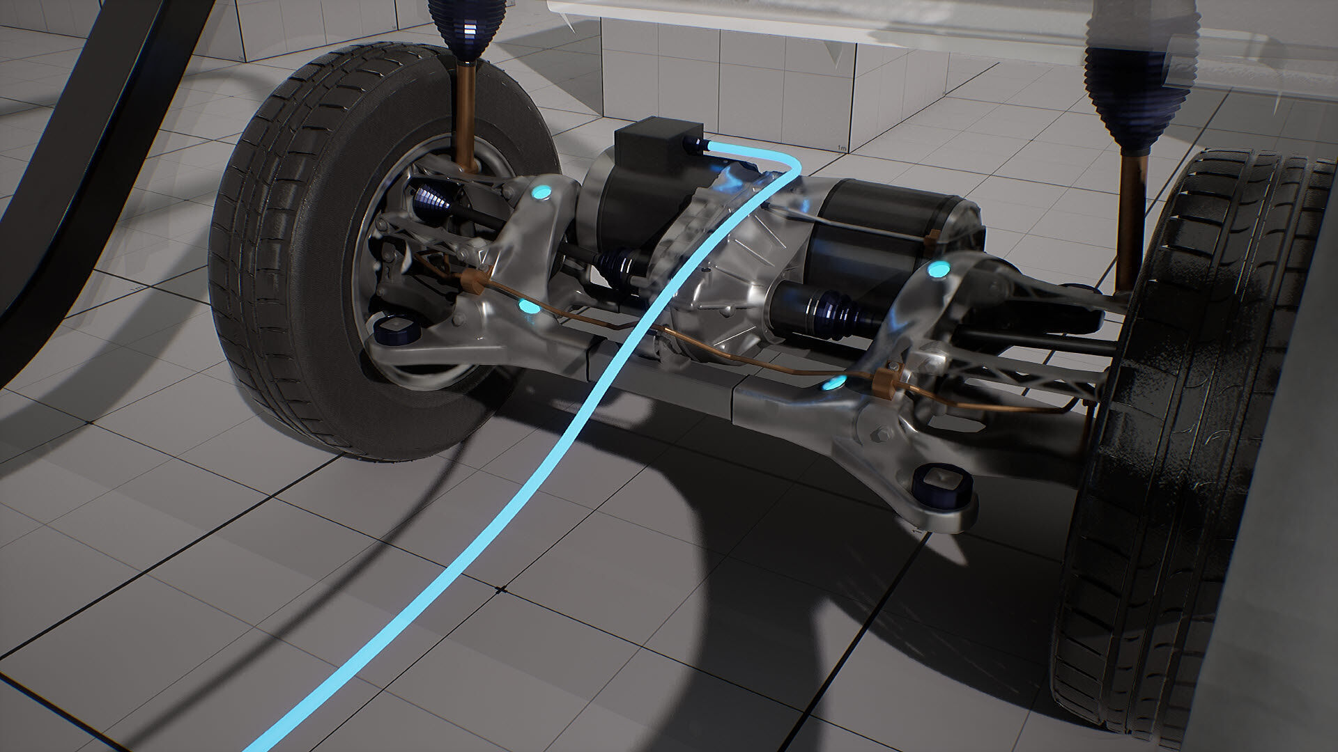 Machine Parts - Golf Cart Low-poly 3D model_9