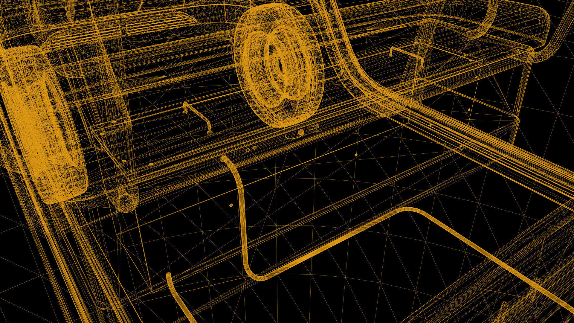 Machine Parts - Golf Cart Low-poly 3D model_31