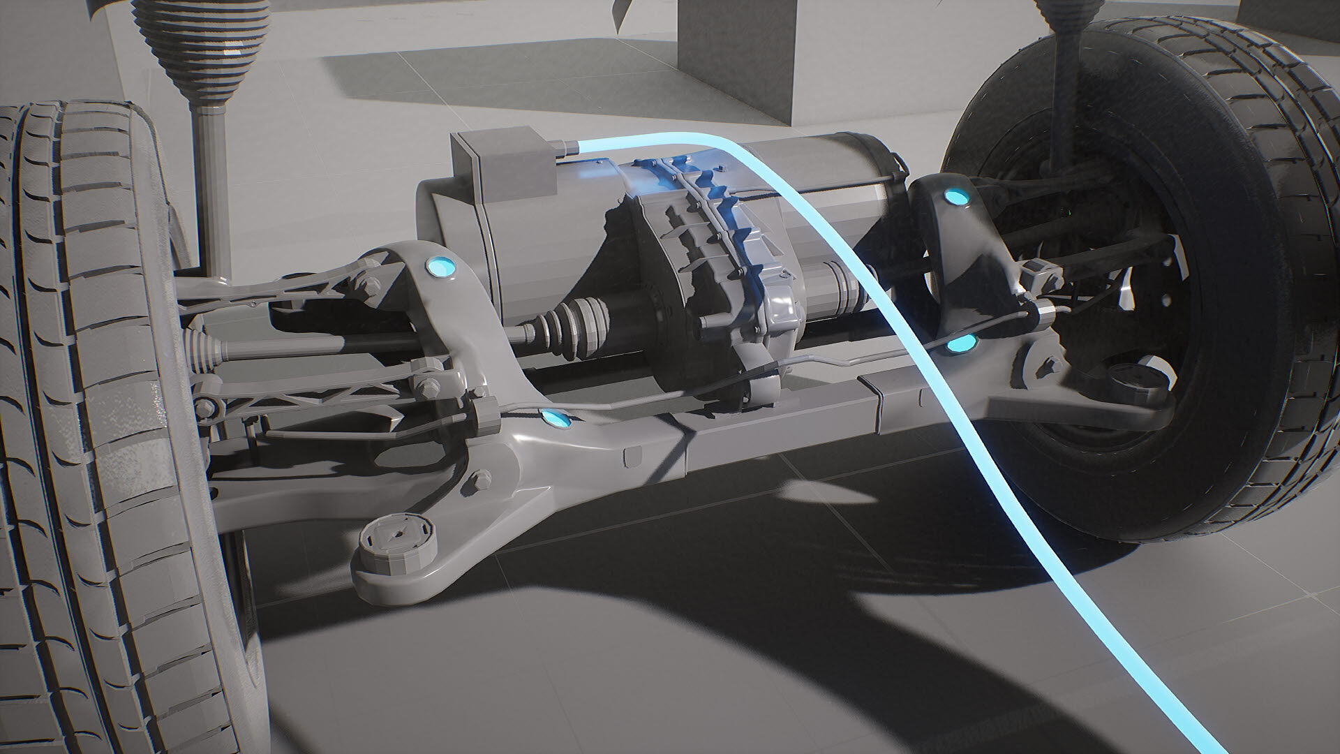 Machine Parts - Golf Cart Low-poly 3D model_22