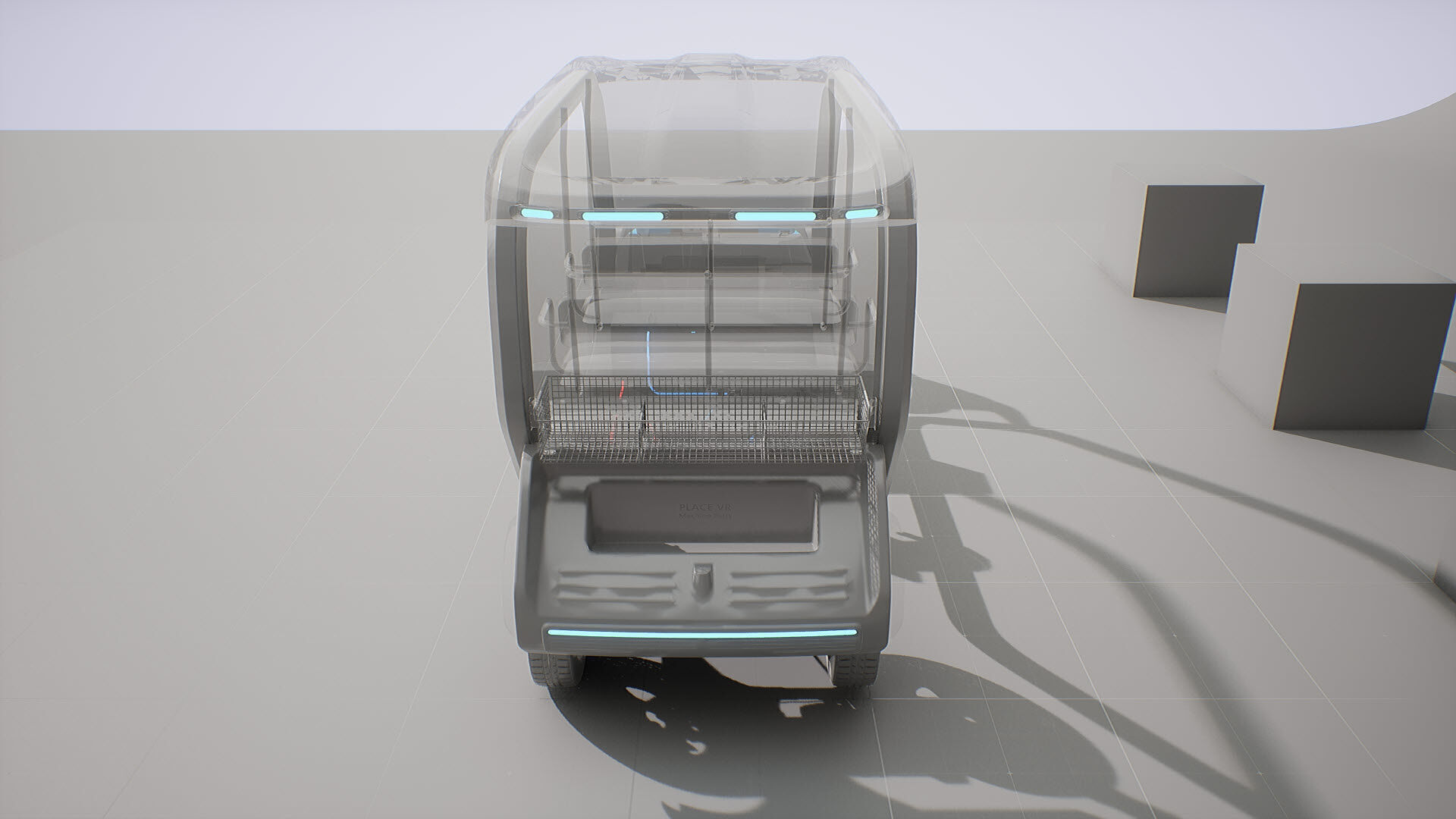 Machine Parts - Golf Cart Low-poly 3D model_18