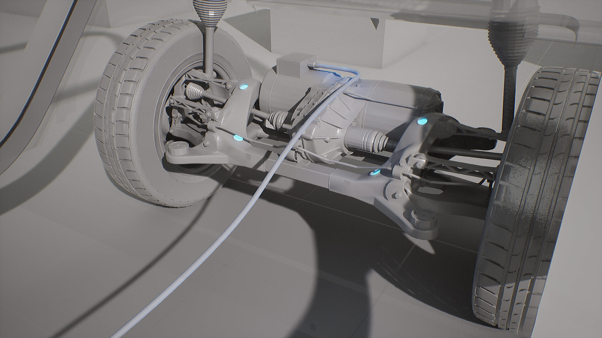 Machine Parts - Golf Cart Low-poly 3D model_23