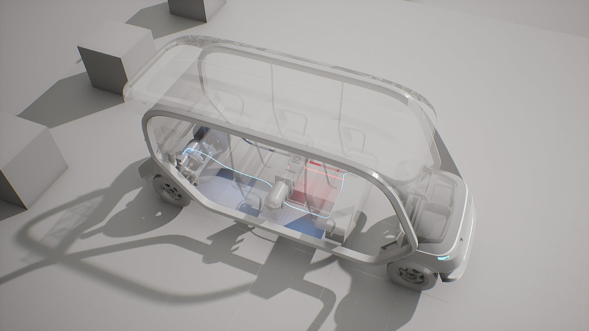 Machine Parts - Golf Cart Low-poly 3D model_17