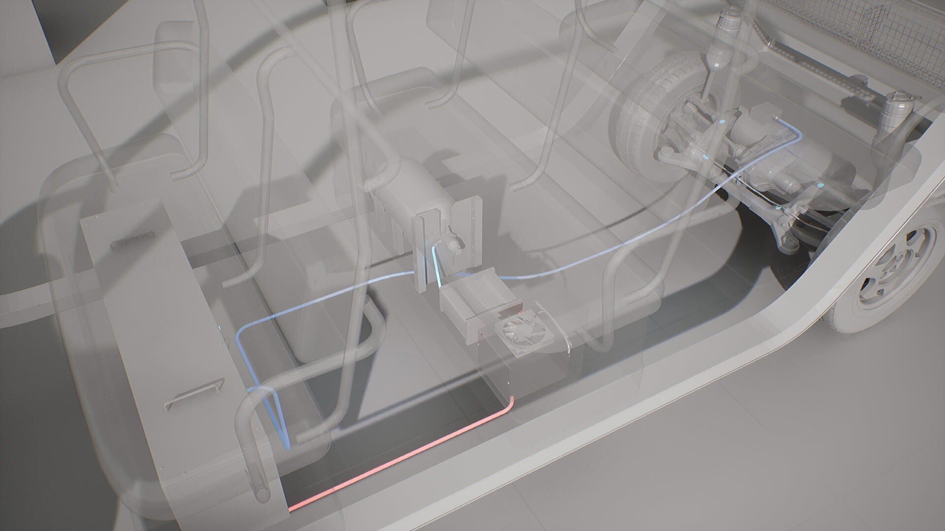 Machine Parts - Golf Cart Low-poly 3D model_27