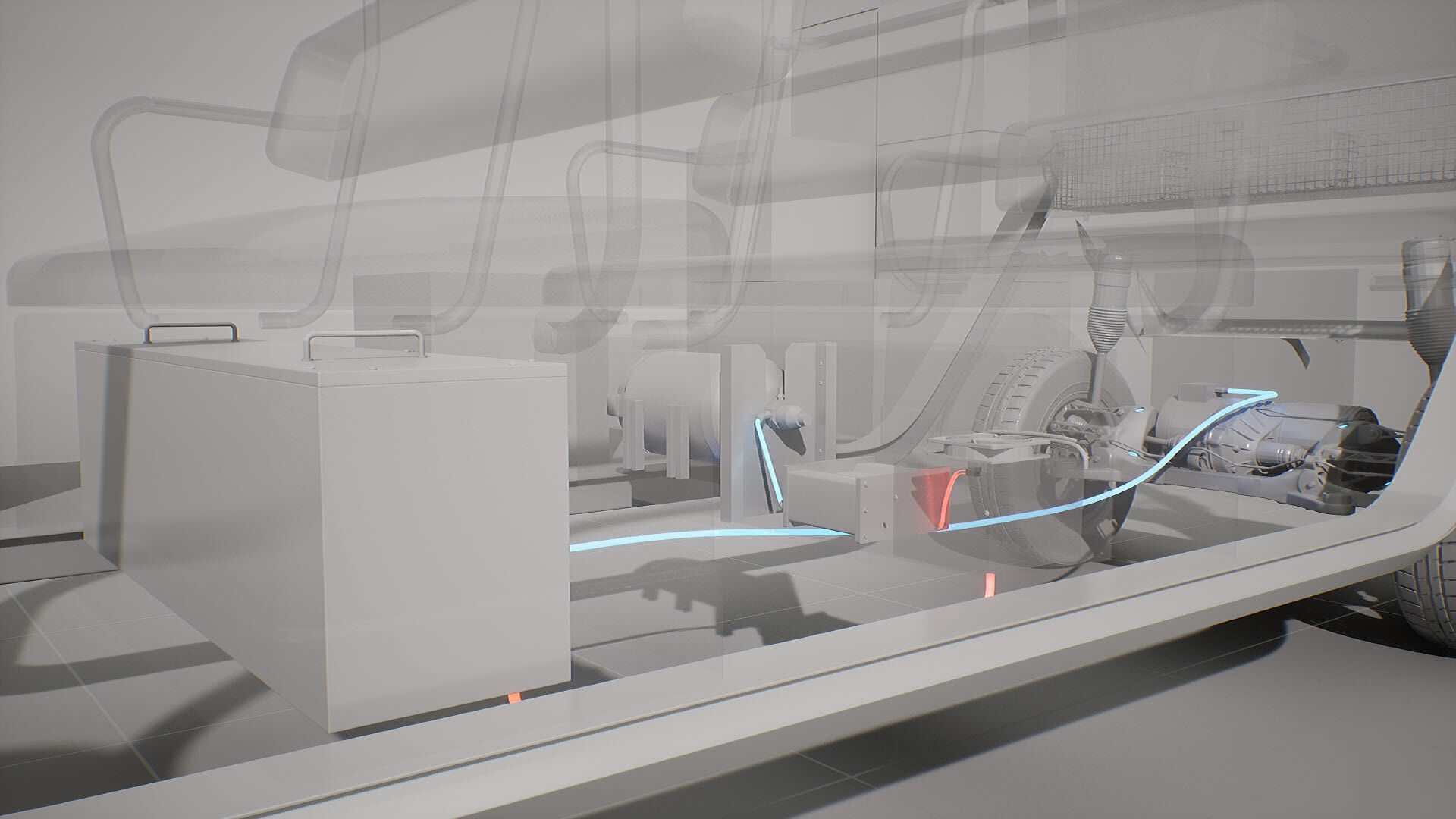 Machine Parts - Golf Cart Low-poly 3D model_26