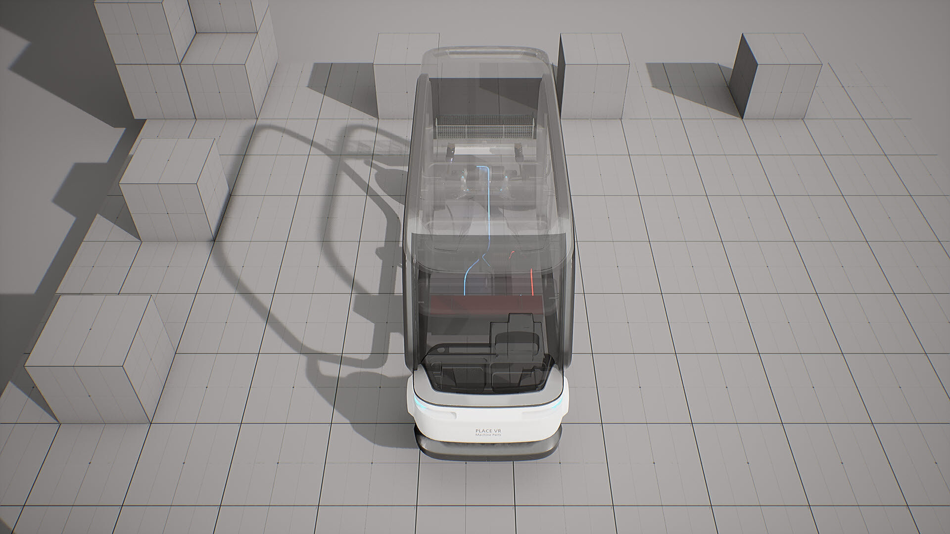 Machine Parts - Golf Cart Low-poly 3D model_2